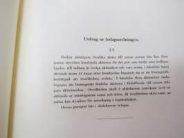 Fastighetsaktiebolaget Grip, Aktiebrev á 100 aktier á ettusen mark, 100 000 mk, Helsingfors -osakekirja / share certificate