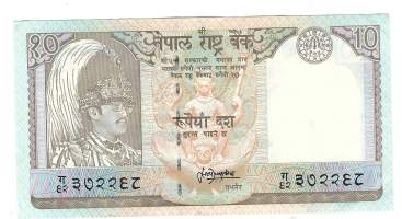 Nepal 10 Rupees 1985-87 - seteli