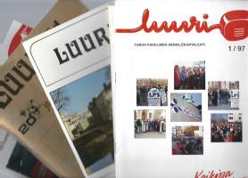 Luuri 1987:1 ja 2,1989:1 ja 1997:1 ja 2 yht 5 kpl henkilökuntalehti