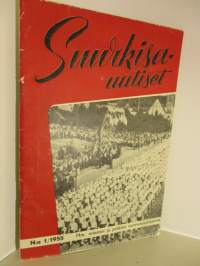 Suurkisauutiset 1955 / 1 mm, miesten ja poikien voimisteluohjelmat.