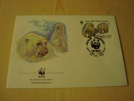 Jääkarhu, WWF, Neuvostoliitto, 1987, ensipäiväkuori, FDC. Hieno esim. lahjaksi. Katso myös muut kohteeni mm. noin 1 500 erilaista ulkomaista ensipäiväkuorta