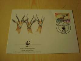 Gaselli, WWF, Niger, 1998, ensipäiväkuori, FDC. Hieno esim. lahjaksi. Katso myös muut kohteeni mm. noin 1 500 erilaista ulkomaista ensipäiväkuorta 1920-luvulta