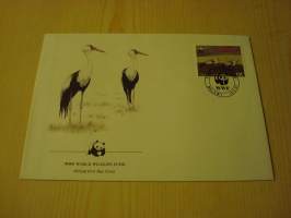 Lintu, WWF, Malawi, 1987, ensipäiväkuori, FDC. Hieno esim. lahjaksi. Katso myös muut kohteeni mm. noin 1 500 erilaista ulkomaista ensipäiväkuorta 1920-luvulta