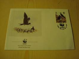 Lintu, WWF, Acension Islands, 1990, ensipäiväkuori, FDC. Hieno esim. lahjaksi. Katso myös muut kohteeni mm. noin 1 500 erilaista ulkomaista ensipäiväkuorta