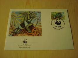 Lisko, WWF, Tonga, 1990, ensipäiväkuori, FDC. Hieno esim. lahjaksi. Katso myös muut kohteeni mm. noin 1 500 erilaista ulkomaista ensipäiväkuorta 1920-luvulta