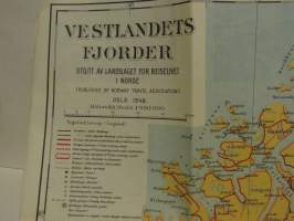 Vestlandets fjorder kartta