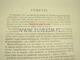 Fallna för Finland Minnesskrift över i vinterkriget 1939-1940 fallna svenska krigare från Nyland, Åboland och det inre Finland