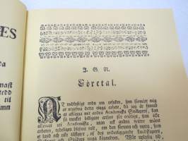 Sjö-Staden Ekenäs (Tammisaari) -näköispainos v. 1760 väitöskirjasta -facsimile of dissertation