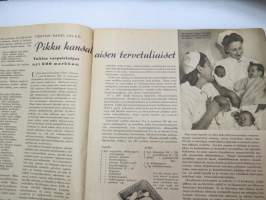 Kotiliesi 1941 nr 13, sis. mm. seur. artikkelit / kuvat / mainokset; Kansikuvitus Martta Wendelin, Emännän esiliina, Pikku kansalaisen tervetuliaiset - uudet