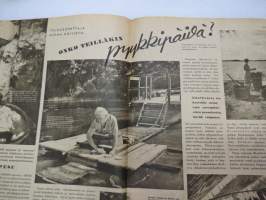 Kotiliesi 1941 nr 13, sis. mm. seur. artikkelit / kuvat / mainokset; Kansikuvitus Martta Wendelin, Emännän esiliina, Pikku kansalaisen tervetuliaiset - uudet