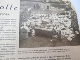 Kotiliesi 1941 nr 13, sis. mm. seur. artikkelit / kuvat / mainokset; Kansikuvitus Martta Wendelin, Emännän esiliina, Pikku kansalaisen tervetuliaiset - uudet