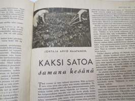 Kotiliesi 1941 nr 13, sis. mm. seur. artikkelit / kuvat / mainokset; Kansikuvitus Martta Wendelin, Emännän esiliina, Pikku kansalaisen tervetuliaiset - uudet