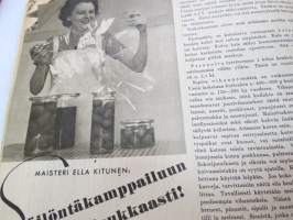 Kotiliesi 1941 nr 13, sis. mm. seur. artikkelit / kuvat / mainokset; Kansikuvitus Martta Wendelin, Emännän esiliina, Pikku kansalaisen tervetuliaiset - uudet
