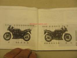 Kawasaki GPZ500S owner´s manual käyttöohjekirja