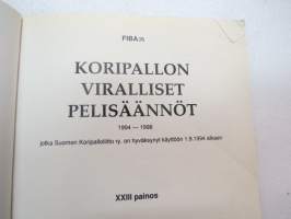 FIBA:n Koripallon viralliset pelisäännöt 1994-1998 -official basketball rules