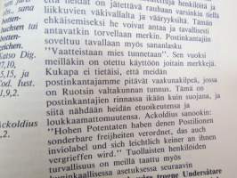 De Tabellario - Akateeminen tutkielma postinkantajasta v. 1689 - vuonna 1988 postilaitoksen 350-vuotisjuhlien kunniaksi julkaistu Turun Akatemian väitöskirja