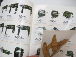 Maxicraft sarja 20000, 40000, 50000, 60000 työkalut ja tarvikkeet -myyntiesite / sales brochure