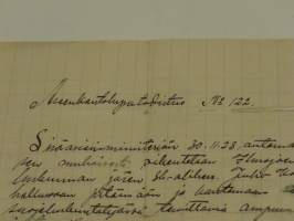 Aseenkantolupatodistus No: 122