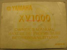 Yamaha XV1000 ´82 owner´s manual käyttöohjekirja