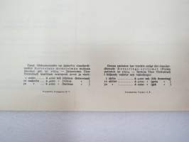 Tampereen Verkatehdas Oy, Tampere 1949, Sarja A 1 osake á 4 000 = 4 000 mk -osakekirja, blanco, makuleras-leimattu -share certificate
