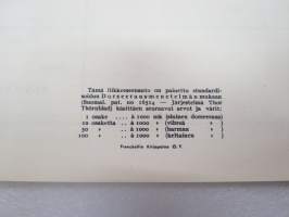 Rauma-Repola Oy, Helsinki 1952, Litt. D, 100 osaketta á 1 000 mk = 100 000 mk -osakekirja, blanco -share certificate