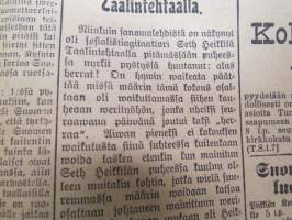 Uusi Aura 1907 nr 56 A, Turku 7.3.1907, sisältää mm. vaalimainontaa ja -propagandaa, Rautatietarpeista Turun läänin eteläosassa, Oikeudenkäynnin uudistus,