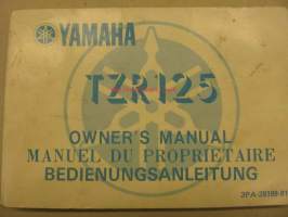 Yamaha TZR125 owner´s manual käyttöohjekirja