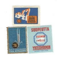 Kotimainen Työ 1947,  3 vanhaa kirjeensulkijaa - kirjeensulkija