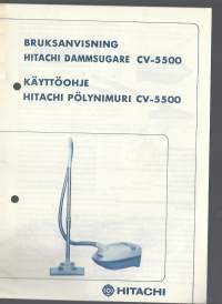 Hitachi Pöynimuri CV-5500 - käyttöohje