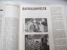 Kyntäjä 1964 nr 1, sis. mm. seur. artikkelit / kuvat / mainokset; Kansikuva Johannnes Virolainen - Mies ja asia, Maanviljelinjän osuustoiminta - Tie kolhoosiin?,