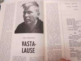 Kyntäjä 1964 nr 1, sis. mm. seur. artikkelit / kuvat / mainokset; Kansikuva Johannnes Virolainen - Mies ja asia, Maanviljelinjän osuustoiminta - Tie kolhoosiin?,