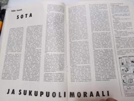 Kyntäjä 1964 nr 1, sis. mm. seur. artikkelit / kuvat / mainokset; Kansikuva Johannnes Virolainen - Mies ja asia, Maanviljelinjän osuustoiminta - Tie kolhoosiin?,