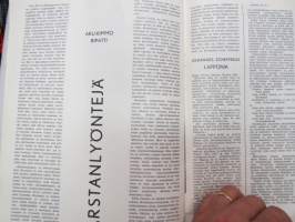 Kyntäjä 1964 nr 1, sis. mm. seur. artikkelit / kuvat / mainokset; Kansikuva Johannnes Virolainen - Mies ja asia, Maanviljelinjän osuustoiminta - Tie kolhoosiin?,