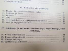 Höyrykoneoppi - Lyhyempi laitos - Alempia koneenkäyttäjä- sekä lämmittäjäkursseja varten -steam engine technology -basic studybook of steam boilers,