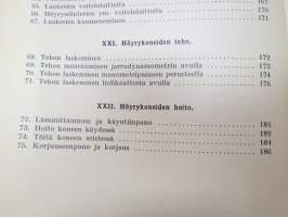 Höyrykoneoppi - Lyhyempi laitos - Alempia koneenkäyttäjä- sekä lämmittäjäkursseja varten -steam engine technology -basic studybook of steam boilers,