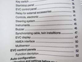 Volvo Penta IPS 400, IPS 500 Installation EVCec Electronic Vessel Control B 1(1) -asennusohjekirja englanniksi