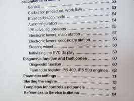 Volvo Penta IPS 400, IPS 500 Installation EVCec Electronic Vessel Control B 1(1) -asennusohjekirja englanniksi