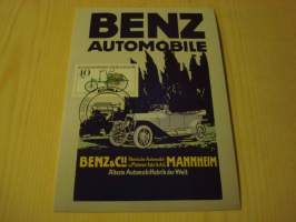 Benz Automobile, vanha auto, 1982, Saksa, maksikortti, FDC. Hieno esim. lahjaksi. Katso myös muut kohteeni mm. noin 1 500 erilaista ulkomaista ensipäiväkuorta