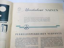 Maatalousnainen 1964 nr 9, sis. mm. seur. artikkelit / kuvat / mainokset; Perhelisäperheiden neuvonta, Viljelijäperheelle riittävä ansiotaso, Emäntien