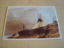Echo´s Call, Blackfoot, intiaani, postikortti, uusintapainos 1900-luvun lopulta. Hieno esim. lahjaksi. Katso myös muut kohteeni mm. noin 1 500 erilaista