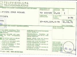 Televisiolupa 1970