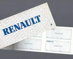 Renault täyttämätön huoltokirja