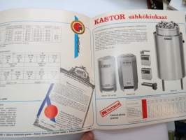 Kastor tuotteet 1971 -myyntiesite / brochure