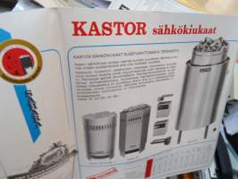 Kastor tuotteet 1971 -myyntiesite / brochure