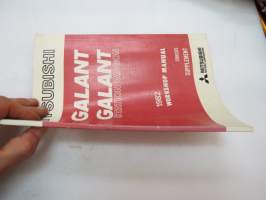 Mitsubishi Galant Station Wagon 1982 Workshop Manuual chassis supplement -korjaamokirjan lisäosa