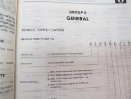 Mitsubishi Galant Station Wagon 1982 Workshop Manuual chassis supplement -korjaamokirjan lisäosa
