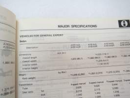 Mitsubishi Galant Station Wagon 1982 Workshop Manuual chassis supplement -korjaamokirjan lisäosa