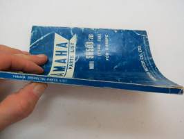 Yamaha SR500 1978 Type 2J4 for Europe Parts List -varaosaluettelo