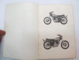 Yamaha SR500 1978 Type 2J4 for Europe Parts List -varaosaluettelo