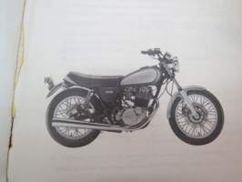 Yamaha SR500 1978 Type 2J4 for Europe Parts List -varaosaluettelo